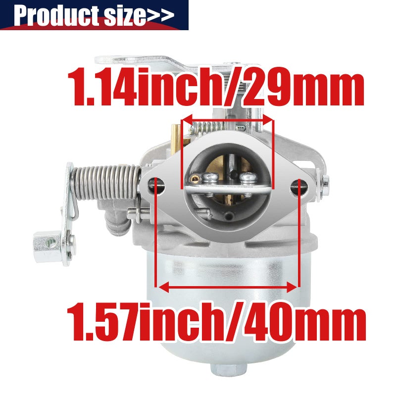 QAZAKY Carburetor Compatible with EZGO Marathon TXT Golf Cart Gas 2-Cycle Engine 14031-G1 20071-G1 21740-G1 23932-G1 17563 17564 Carb 1989 1990 1991 1992 1993 - Image 2